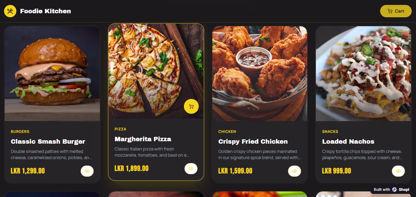 Foodie Kitchen theme preview